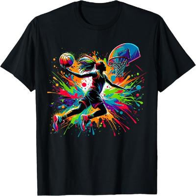 Basketball-Mädchen Graffiti T-Shirt