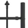 Garden Fence Woerden Gray 240 x 140 cm Powder Coated Steel