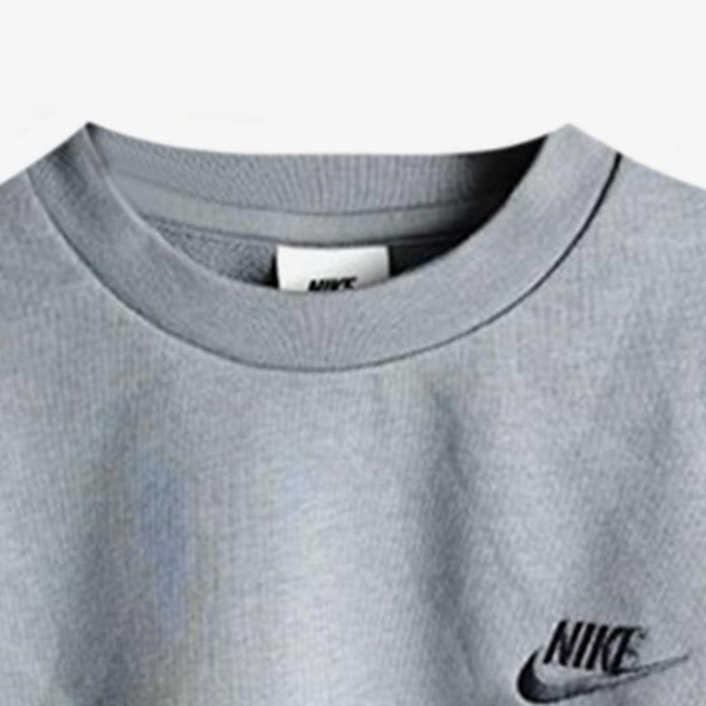Nike Sweatshirt Sports Casual Crew Neck Pullover Long Sleeve Kids tops Gray HF1138-030