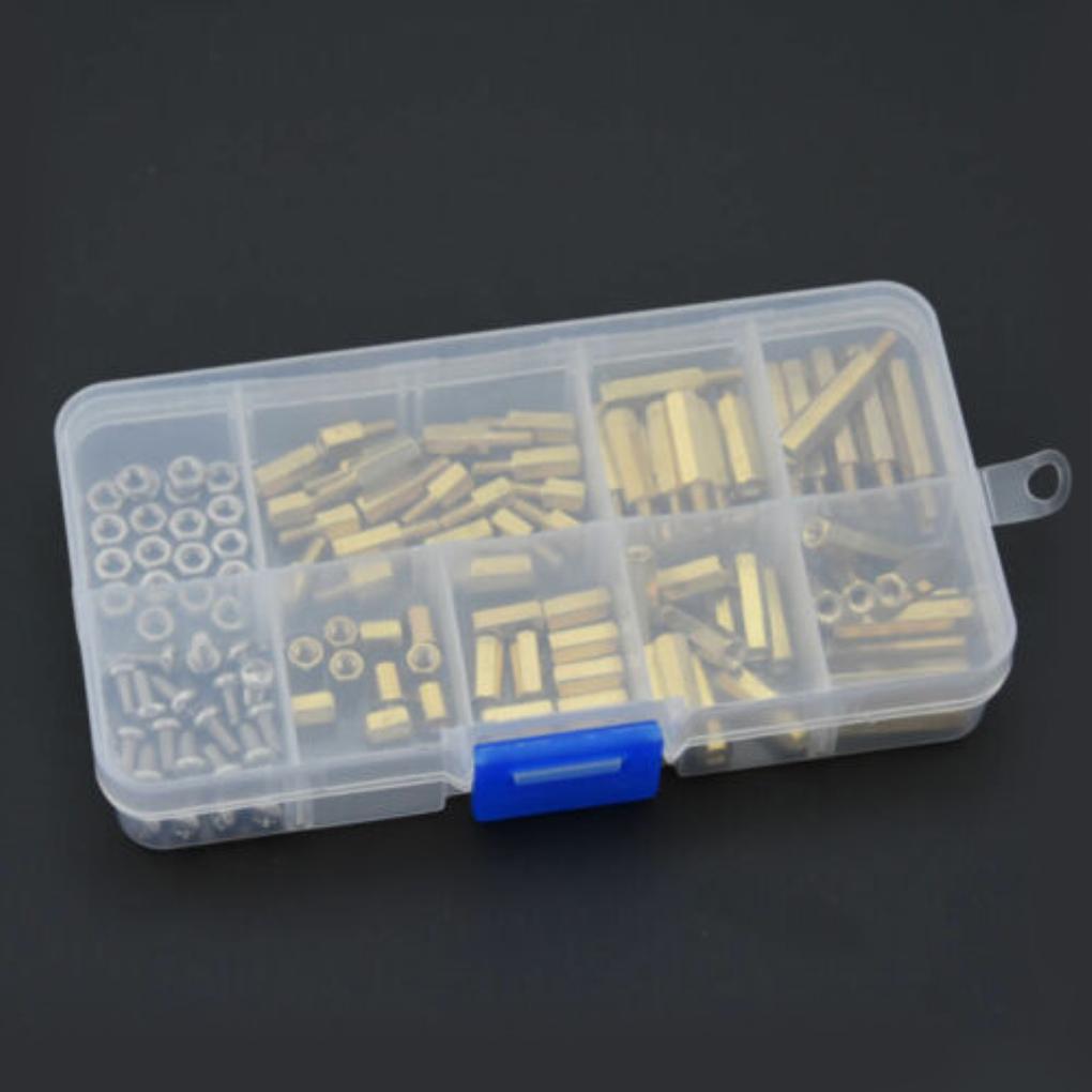 120pcs/set Male Female Brass Column Spacer M3 Type Hex Spacer Screws KitN