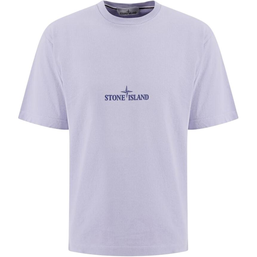 

Stone Island Logo Crew Neck Short Sleeve T-Shirt Men Tops Purple K1S1521002RC-S0137-V0088 XL