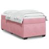 VidaXL Sommier à lattes de lit avec matelas Rose 100x200 cm Velours 3285268