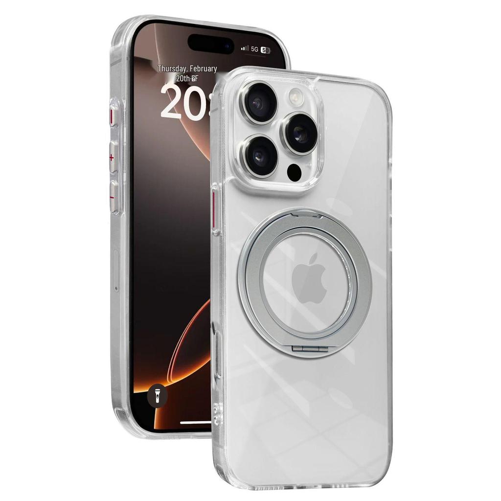 360° Rotating Magnetic Stand Drop-proof Case for iPhone 16 Pro Max
