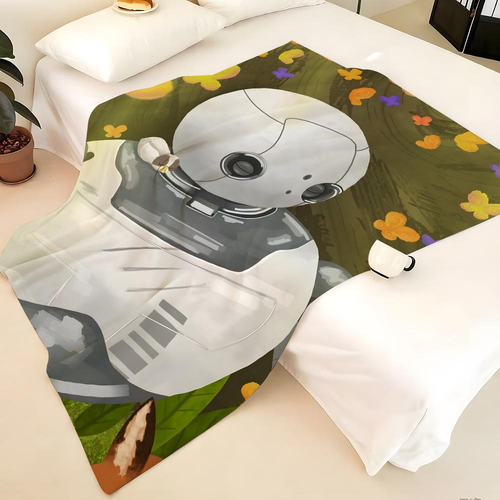 Movie T-The W-Wild R-Robot Throw Flannel Blanket, Soft Warm, Durable & Washable cute Cool