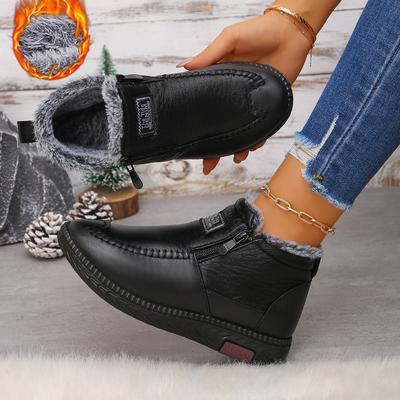 New Winter Women's Boots Outdoor Warm Footwear Fashion Zippper Snow Boot Comfortable Casual Ladies Shoes