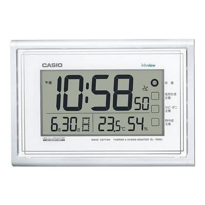 IDL-150NJ-7JF Radio Wall Clock with Thermometer