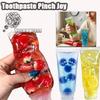 Jouet Décompression Portable Maltose Rempli de Fruits Pinchle Amusant Relaxant Rebond Lent Dentifrice Cadeau