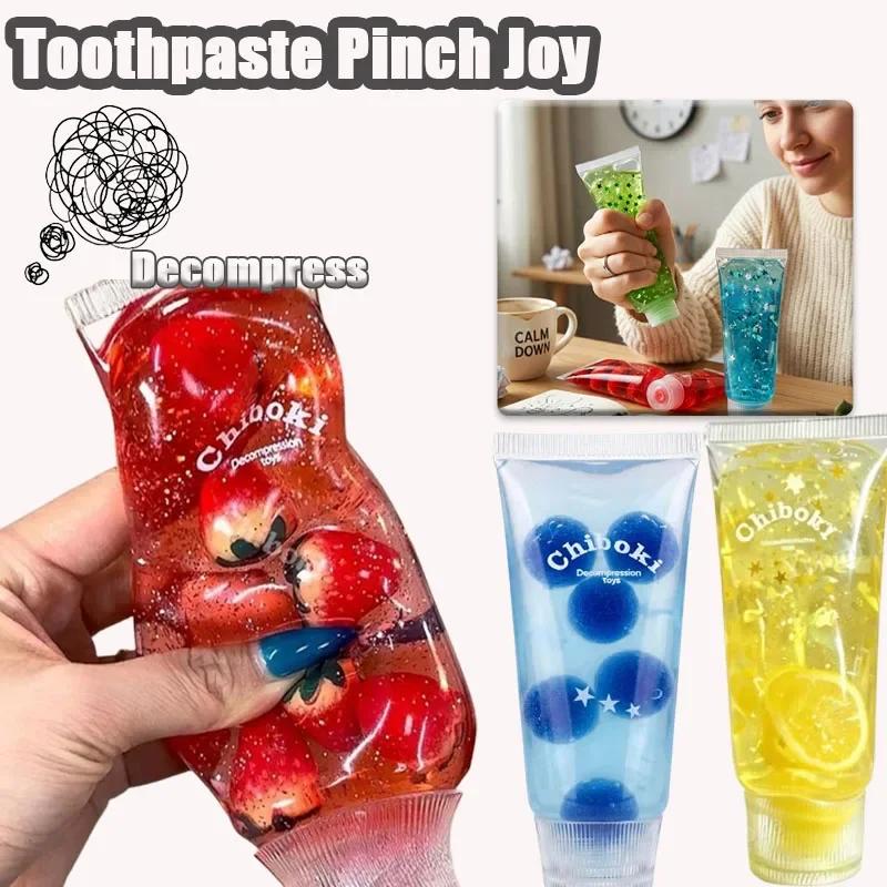 Jouet Décompression Portable Maltose Rempli de Fruits Pinchle Amusant Relaxant Rebond Lent Dentifrice Cadeau