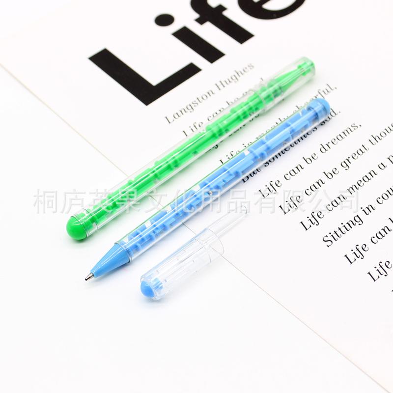 2 Pezzi Gioco Puzzle Divertente Penna Labirinto Sfera Penna a Sfera Cancelleria Creativa Strumento per Scrivere Antistress Regalo Unico
