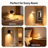 Rechargeable LED Wall Lamp Touch Night Lights Aluminium Magnetic Spotlight 360° Rotation for Bedroom Bedside Reading Lighting
