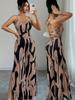 Summer New Hot-selling Women's Clothing European and American Style Fashion Printing Sexy Suspender Dress