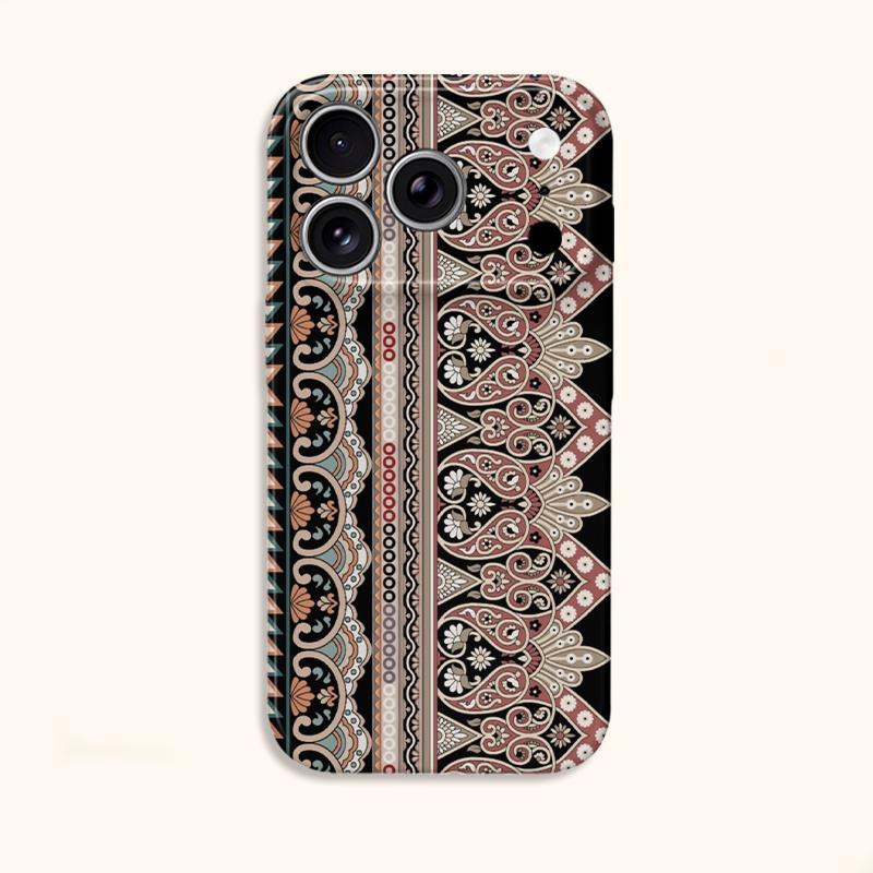 Ethnic Exquisite Decorative Mandala Striped Pattern Graphic Art Film Aesthetic Protective Shockproof Bumper Case For iPhone 13 14 15 16 17 ProMax Plus