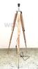 Nautical Teak Wooden Tripod Handmade Shade Lamp Adjustable Tripod Stand Bedroom / Office Conner Decor