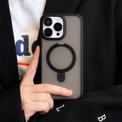 Apple 16 Metal Magnetic Bracket Suitable for IPhone 15 ProMax Phone Case Skin Feeling 14 Anti-fall 13