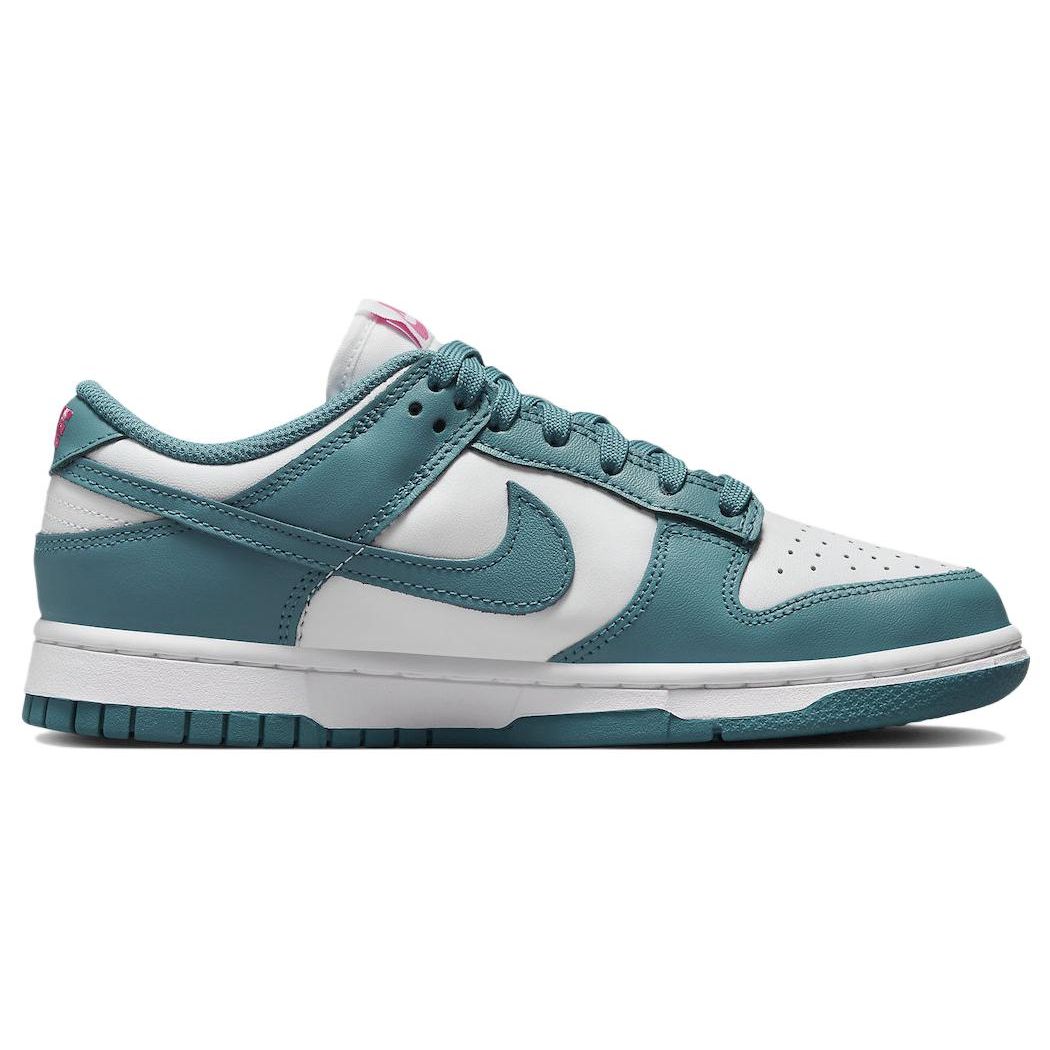 Nike Dunk Low Noise Aqua Женские кроссовки Бирюзовый Белый Розовый FJ0739-100 42 — фото 2