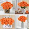 5pcs Artificial Fake Chrysanthemum,Long Stem,with No Container,for Halloween,Home Decor,Wedding Decoration ,Christmas Decoration