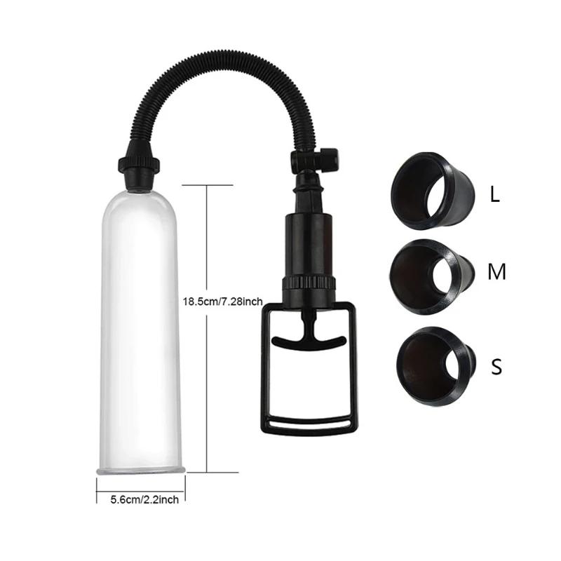 Manual penis pump sex toys for men penis enlargement vacuum pump for penis enhancement male masturbator adult penis extender too