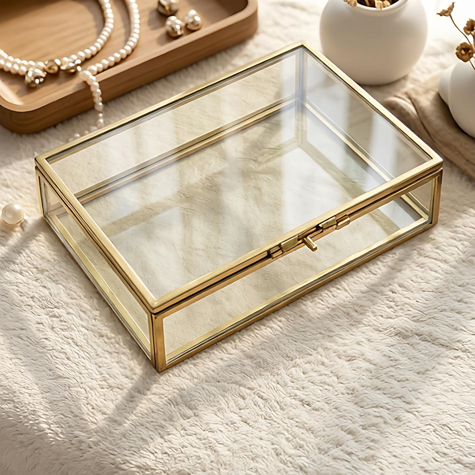 

European & American Craft Jewelry Storage and Cosmetic Display Box 16.5*12*4