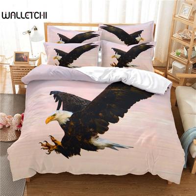 Eagle Beddengoedset Dekbedovertrekset 3d Beddengoed Digitale Print Bedlinnen Queensize Beddengoedset Modeontwerp