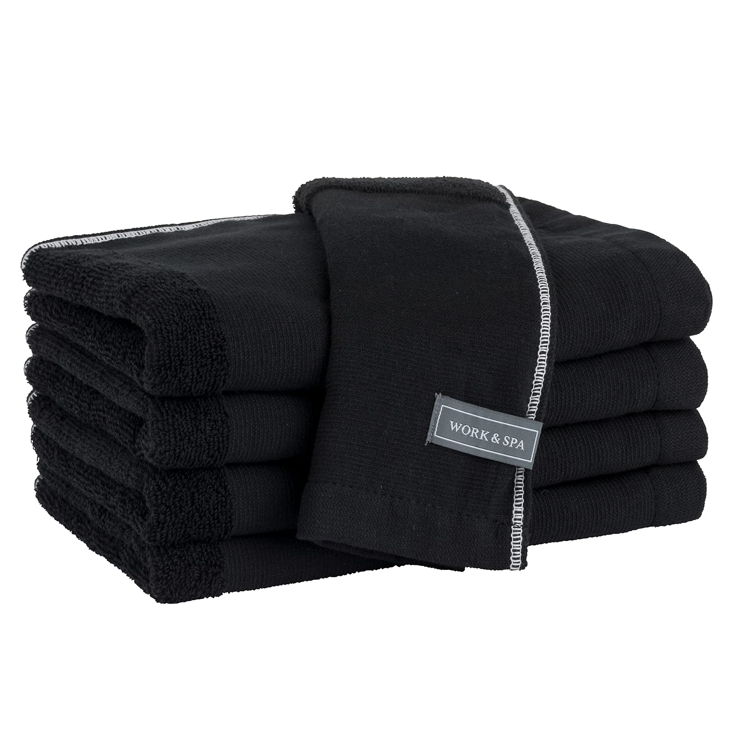 

Towel Laboratory Long Face and Easy to Wrap Around Your Perfect for the and Outdoors in 3 [WORK&SPA] #008 Thin, Lightweight, Towels, Black, 5-Piece чёрный