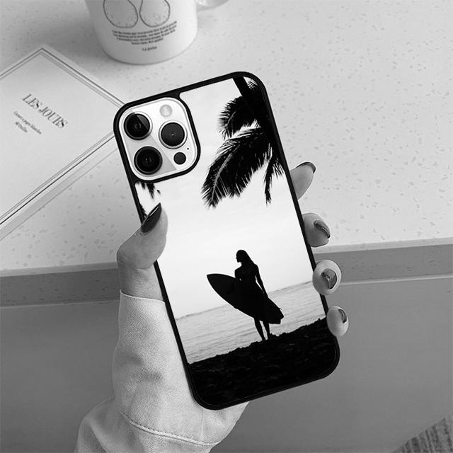 Summer beach surfboard surfing Phone Case For iPhone 17 Air 14 15 16 16e 13 12 Max Cover For iPhone 17 Air 14 11 Pro Max Plus