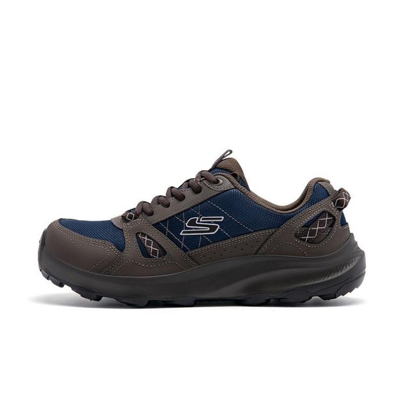 Skechers Outdoor Men Low Top Warm Hiking Shoes Navy Blue 237787-NVY 41