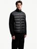 In Stock: 2025 A/W Unisex Patchwork Knit Down Jacket - Slim Fit, Stand Collar, Lightweight, Fashionable Outerwear