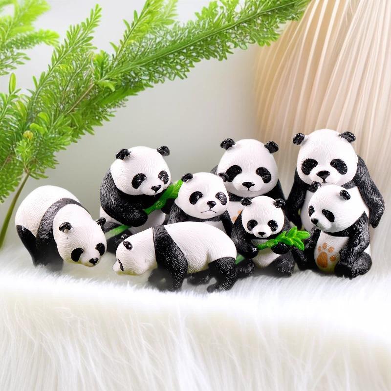 Korean-Style Panda Figurines: 4 Cute Designs for DIY Micro-Landscaping