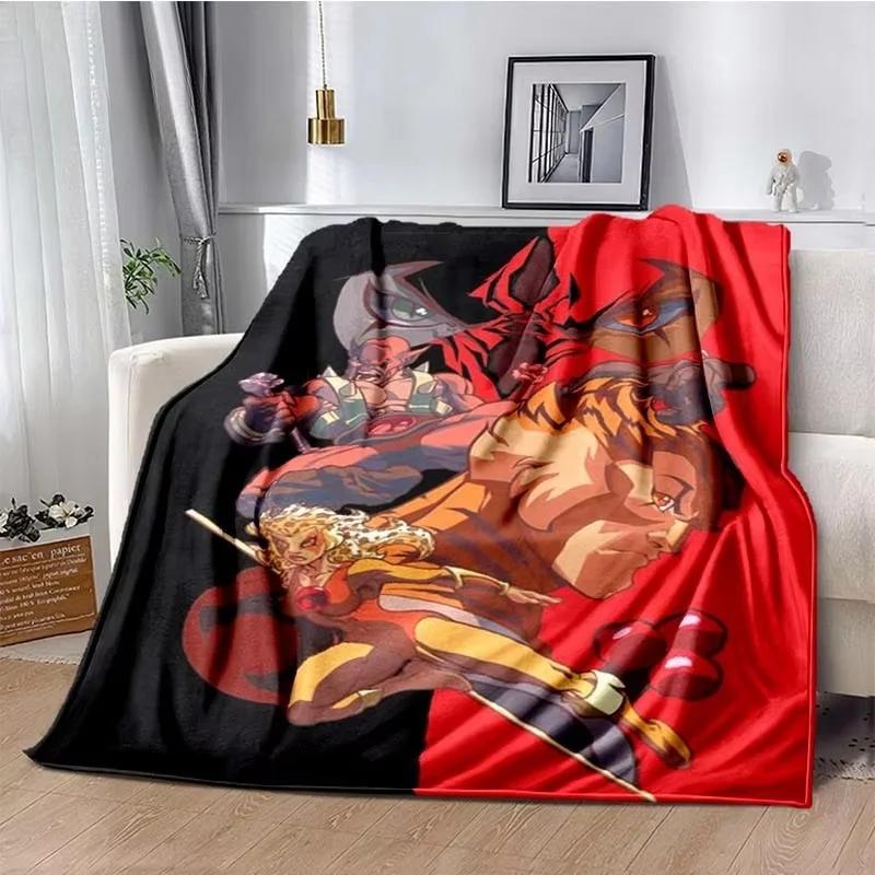 Fashion Cartoon Thundercats Printed Blanket Picnic Blankets Warm Blanket Soft and Comfortable Blanket Home Travel Birthday Gifts
