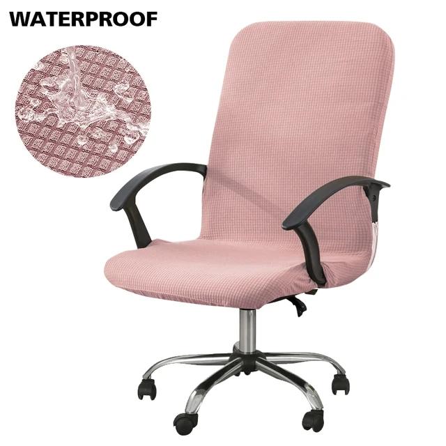 Waterproof Elastic Chair Covers Anti-dirty Rotating Stretch Office Computer Desk Seat Chair Cover Removable Slipcovers