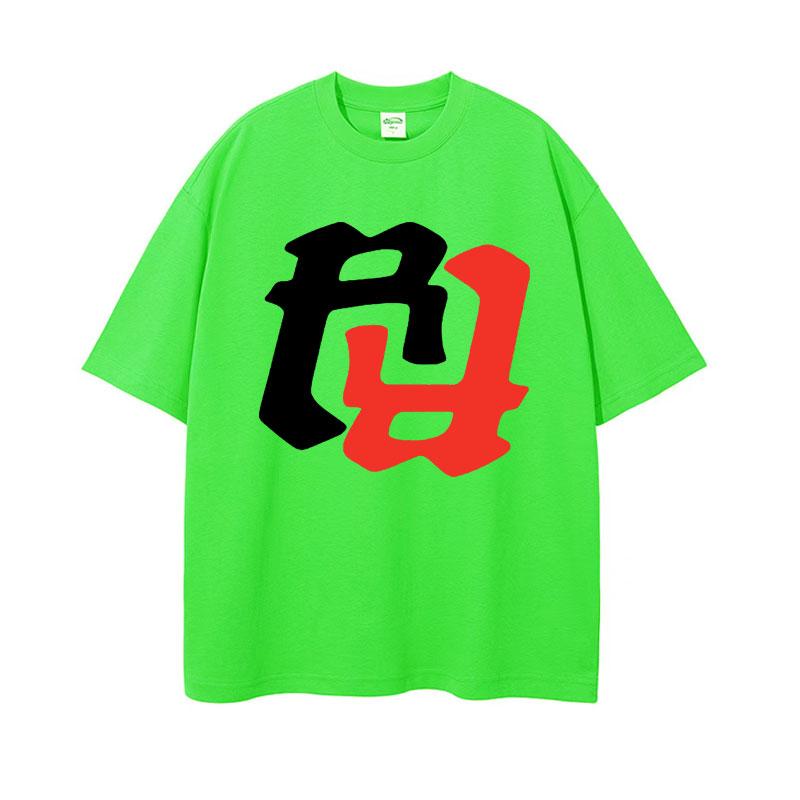 Rapper RR KanKan Logo Graphic Print Tshirts Summer Men Women Clothing Y2k Vintage T Shirt Oversized Cotton Short Sleeve Tshirt