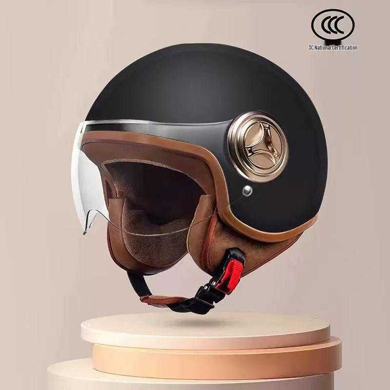 Unisex Gray 3C Certified Half Helmet with Removable Ear Protection for Electric Scooters & Bicycles – Autumn/Winter Fashion