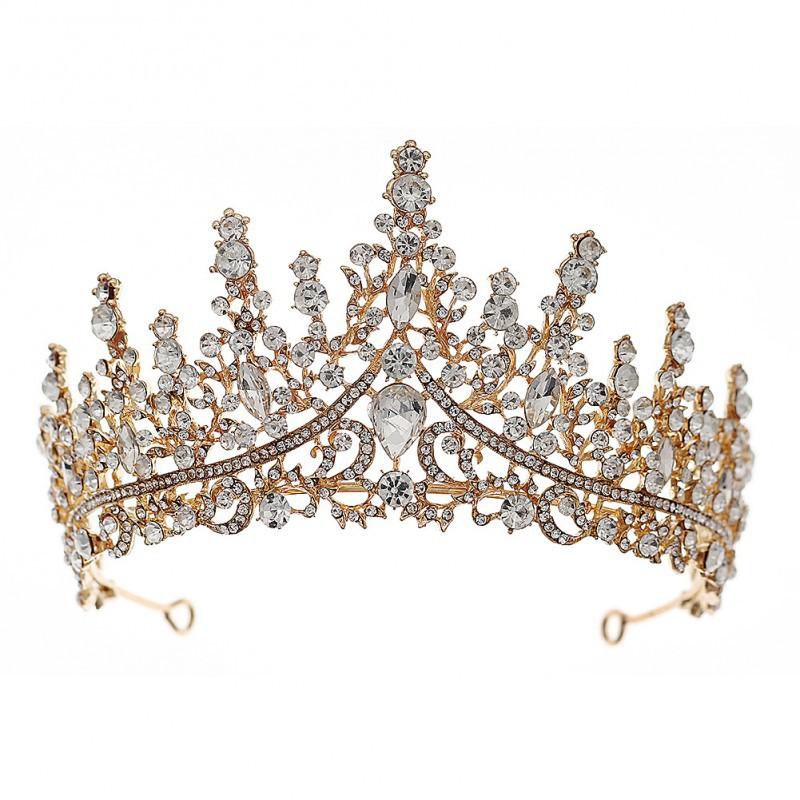 Luxury Atmospheric Princess Crown High Inlaid Queen Hair Bride Headwear