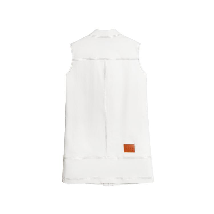 Elle Fashion Simple Versatile Elegant Denim Sleeveless Dress Women dress White EL51359