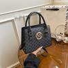 Trend texture simple fashion letter handbag new shoulder crossbody casual small square bag