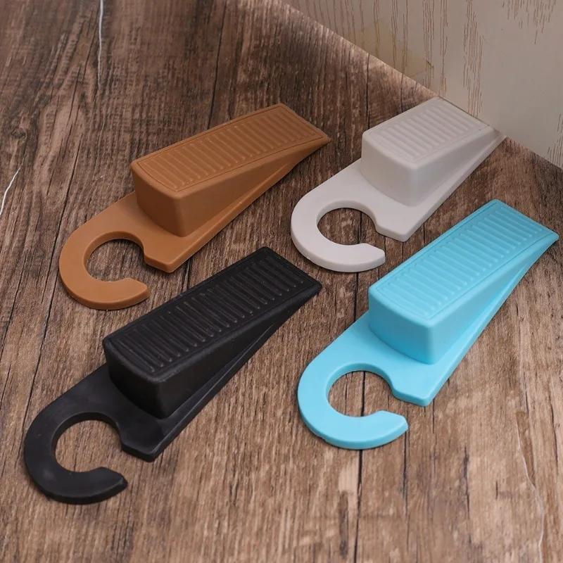 10/1Pcs Rubber Door Stopper Wedge for Floor Anti-collision Door Stops for Home Office Bedrooms Living Rooms Soft Waterproof