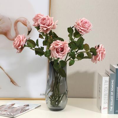 Retro Autumn Color Feel Moisturizing Rose Simulated Flower Home Living Room Decoration Fake Flower Ornament Flower
