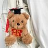 Cute Graduation Bear Plush Toy Soft Stuffed Dr Bear Plush Doll  Backpack Accessory