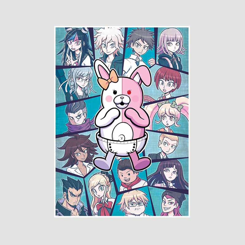 

Ретро Білий папір Мультфільм Фігурка Плакати Естетична класична гра Danganronpa Плакат Настінний декор Домашня кімната Бар Кафе Прикраса Художній живопис 30x21cm