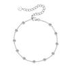 4MM 2.4cttw Round Bubble Moissanite Bezel Bracelet For Women 925 Silver Diamond Hand Chain Rhodium Plated Jewelry