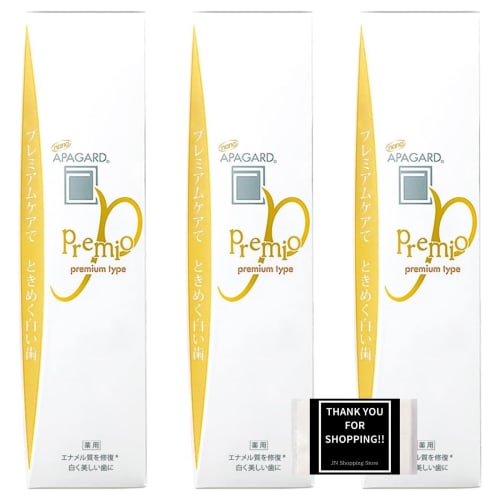 

Apagard Premio 53g (3-pack) Whitening Toothpaste for Cavity Prevention and Whitening (Bonus Gift Included)
