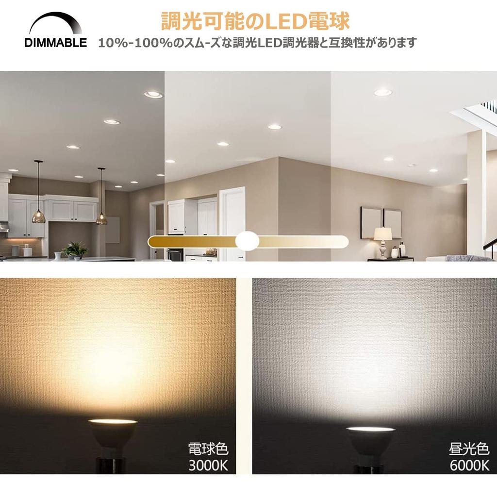 [4-Pack] HXWY 5W E11 LED Spotlight Bulb, E11 Base, 100V, 450LM, Energy Saving, High Brightness, Equivalent to 50W Halogen Bulb, E11 Base, Used in