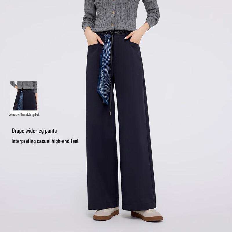 

FivePlus Women s Autumn/Winter Casual Wide-Leg Trousers M