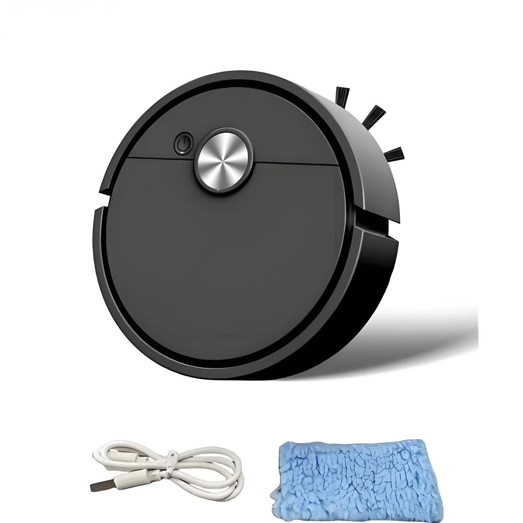 3 In 1 Intelligent Sweeping Robot Vacuum Cleaner Powerful Suction Easy To Use Suitable for Hard Floors Pet Hair Carpets