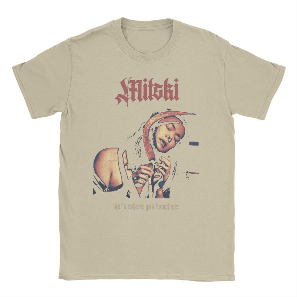 Mitski     T Shirt Summer This is my girl 90s Novelty T Shirts Mens Cotton O-Neck Oversized Clothing Short-Sleeve Vintage Tshirt