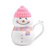 Cute Snowman Ceramic Mug Coffee Milk Couple Water Cup Christmas Winter Gift Girl Cup