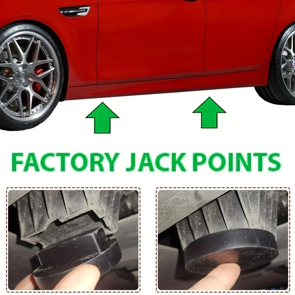 Cuscinetto in Gomma per Cric per Auto per BMW F32 F33 F36 F82 M4 E39 E61 E60 E63 F07 F10 F11 M5 G30 G31 G38 E63 E64 F06 F12 F13 M6 Amagi