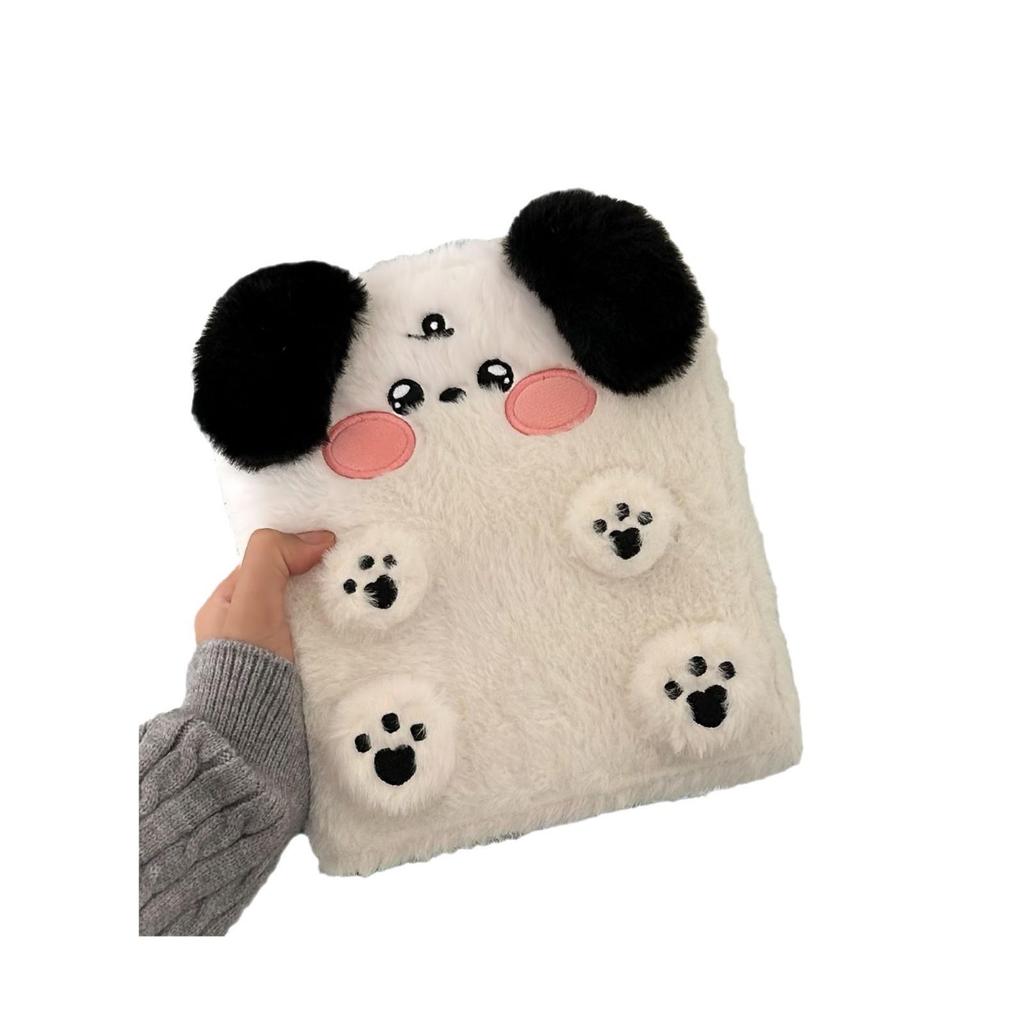 Adorable Animal Plush Card Holder Album with Four Loose-leaf Grids