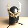 Handgefertigter Stahl-Samuraihelm mit Mondsichel-Kamm – Mittelalterliche Kabuto-Rüstungsreplik, Tragbarer Kriegerhelm, Sammlergeschenk
