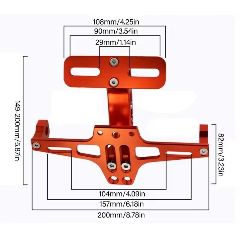 For Honda Hornet 900 600 CB600F CB 600F 1998-2014 Motorcycle Aluminium Fender Eliminator Adjustable License Plate Holder Bracket